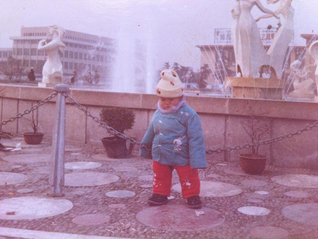 1985年冬武林广场仙女喷水池